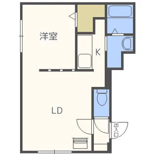 アーバンスクエア月寒西【1階】の間取り