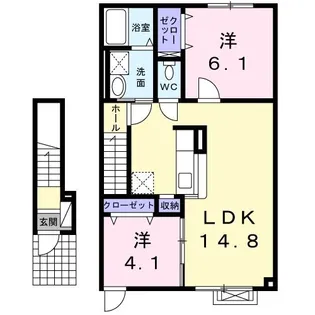 シュエットV【2階】の間取り