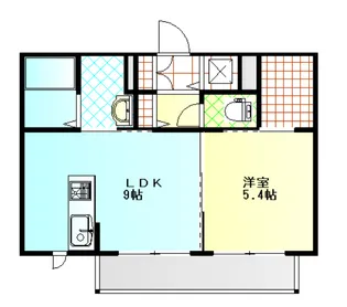 シャーメゾン中央【1階】の間取り