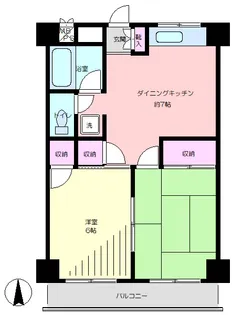 第2清和マンション【2階】の間取り