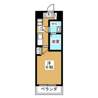 ラグーナコート学芸大学【5階】の間取り