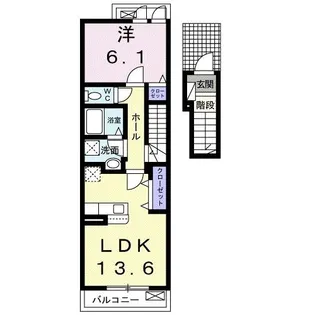 シエロ荏隈【2階】の間取り