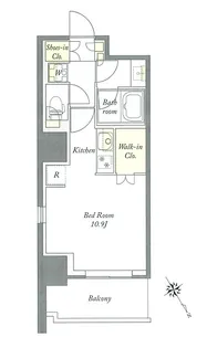プライムメゾン板橋【3階】の間取り