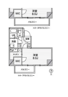 レピュア錦糸町【3階】の間取り