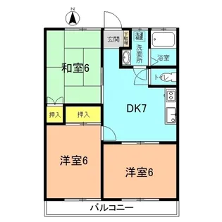 田村アパートII【2階】の間取り