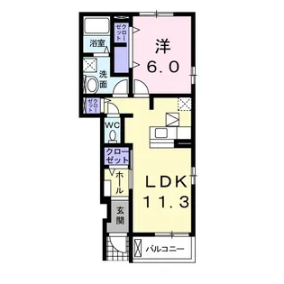 レクエルド小倉寺VI【1階】の間取り