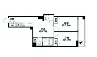 ルクレ新川レジデンス【6階】の間取り