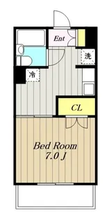 厚木メゾンドパンセ【0】【6階】の間取り