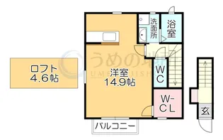 ヴィオーラ壱番館【1階】の間取り