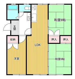 オリエントハイツ【2階】の間取り