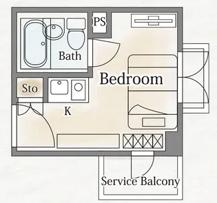 ラドミスレジデンス大宮(女性専用フロア)【3階】の間取り