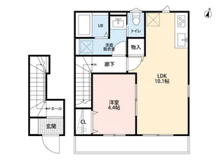 リーブルファイン東千葉【1階】の間取り