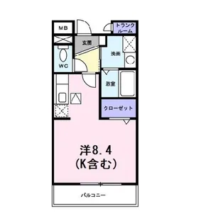 ジェルメ伏見【1階】の間取り