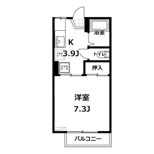 メゾン・ド・ユー【1階】の間取り