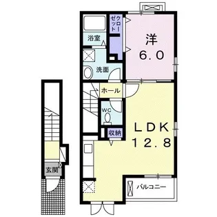 ルトゥール【2階】の間取り