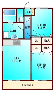 サンモール88【3階】の間取り