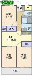 グランドソレーユ【3階】の間取り