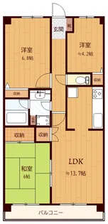 モアリッシェルつくば高野台I【2階】の間取り