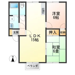 カーディナルEST【1階】の間取り