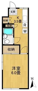 ハイツ滝【1階】の間取り