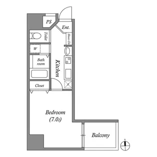 レジデンス名古屋千代田【7階】の間取り