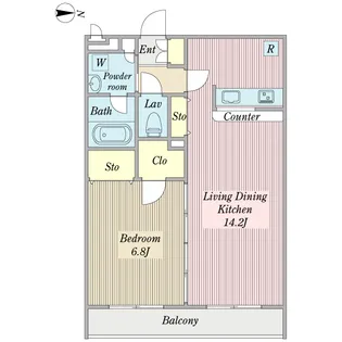 WISH【1階】の間取り