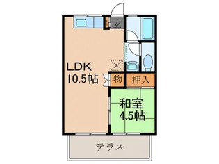 ローズハイツ【1階】の間取り