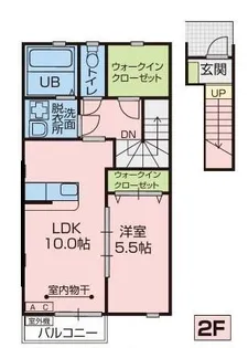 Porano cosmo C棟【2階】の間取り