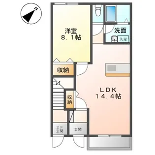 セレーノ藤澤【1階】の間取り