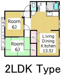 メゾンシャルマント【1階】の間取り
