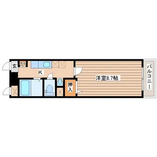 エバーグリーン広瀬町【1階】の間取り