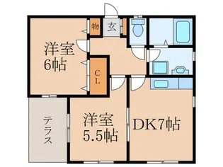 フォレストガーデン【1階】の間取り