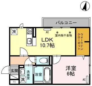 aRietta(アリエッタ)【2階】の間取り