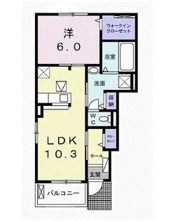 富士見ハイツ Neo III【1階】の間取り