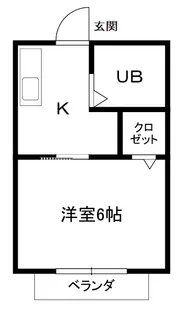 シティハイム本町【2階】の間取り