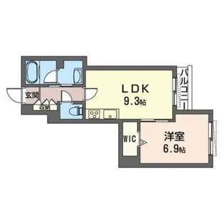 ラ・ヴァーン旭ケ丘A【2階】の間取り