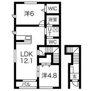 ミシェル【2階】の間取り
