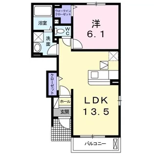 ウェルガーデン【1階】の間取り