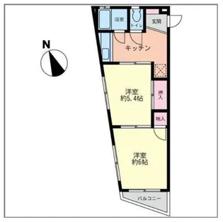 ファーストクラス鶴ヶ峰【2階】の間取り