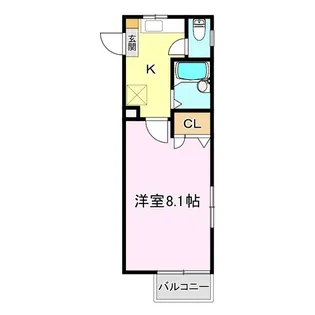 ラ・ヴィオン亀田B棟【1階】の間取り