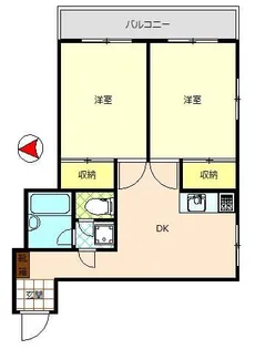 コーポササキ【2階】の間取り