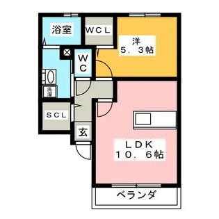 FOREST TOWN MORINOKAMI【2階】の間取り