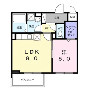 ベラシティ【3階】の間取り
