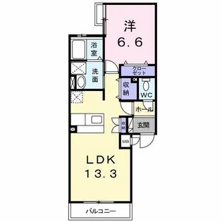 ジラソーレ【1階】の間取り
