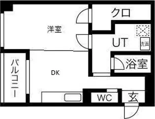 Belong千林(旧 千林ロイヤルハイツ)【6階】の間取り