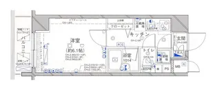 パレステュディオ飯田橋【7階】の間取り