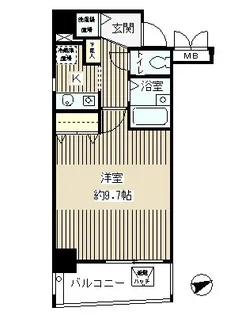 MA21 エムエー21【5階】の間取り