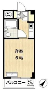 岸谷サンハイム【3階】の間取り