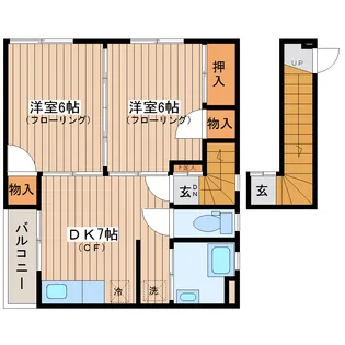 守谷マンション【2階】の間取り