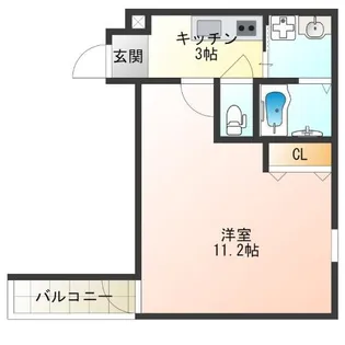 フジパレス阿倍野丸山通II番館【2階】の間取り